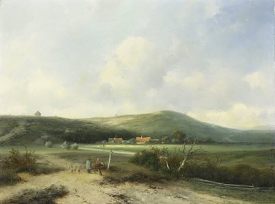 View in the Dunes by Johannes Franciscus Hoppenbrouwers