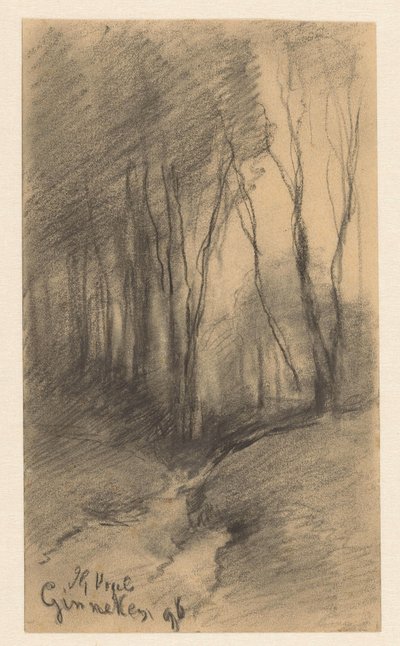 Forest Landscape near Ginneken by Johannes Gijsbert Vogel