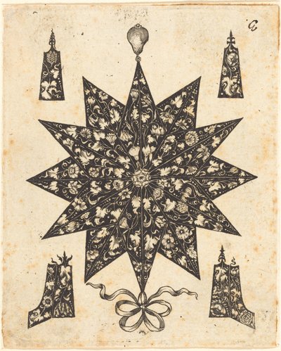 Star Embellished with Flowers by Johannes Hanias