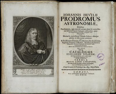 Johannes Hevelius, Prodromus Astronomiae, 1690 by Johannes Hevelius