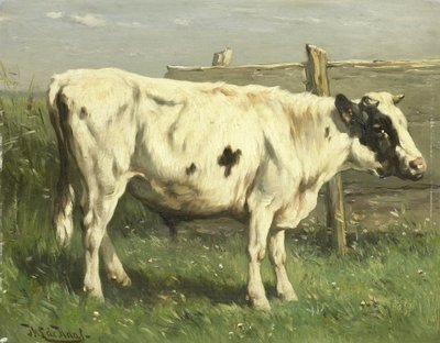 Young Bull by Johannes Hubertus Leonardus de Haas