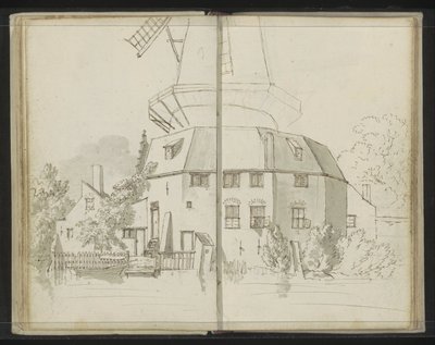 Delft Mill by Johannes Huibert Prins