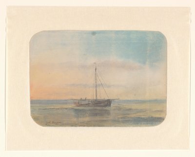Sailing Ship by Johannes Huygens (signed by artist)