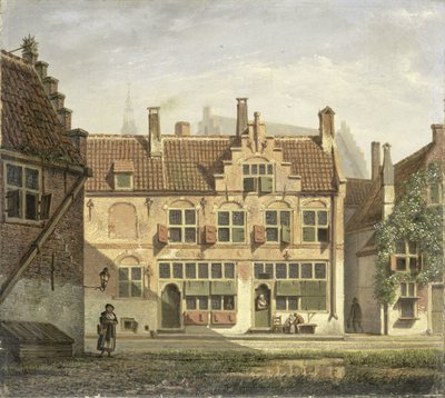 A Street in Amersfoort by Johannes Jelgerhuis
