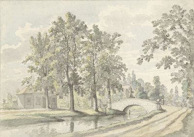 View of the Biltstraat Outside Utrecht by Johannes Jelgerhuis
