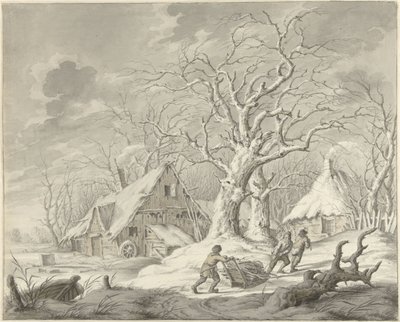 Winter Landscape by Johannes Jelgerhuis