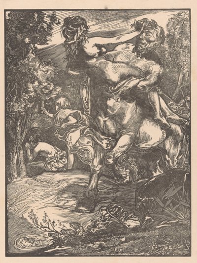 Centaur Abducting a Woman by Johannes Josephus Aarts