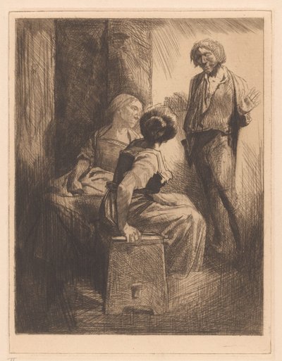 Three Conversing Figures by Johannes Josephus Aarts