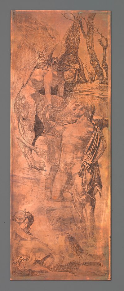 Man and sphinx by Johannes Josephus Aarts