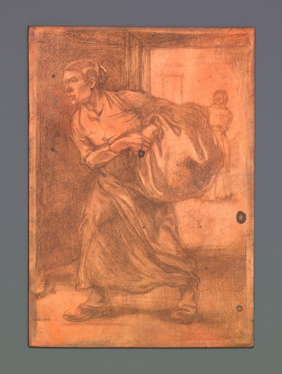 Woman Carrying a Bale by Johannes Josephus Aarts