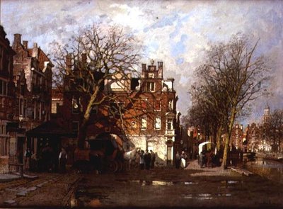 Capriccio View of Town by Johannes Karel Christian Klinkenberg