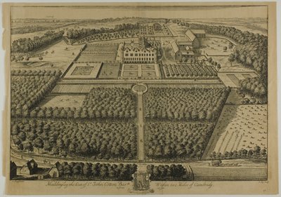 Maddingley, Plate 57 from Britannia Illustrata by Johannes Kip