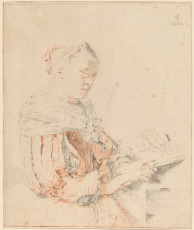 Young Girl at the Keyboard by Johannes Kornlein