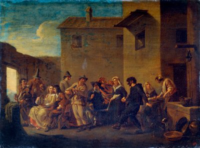 Carnival in Venice, 17th century by Johannes Lingelbach