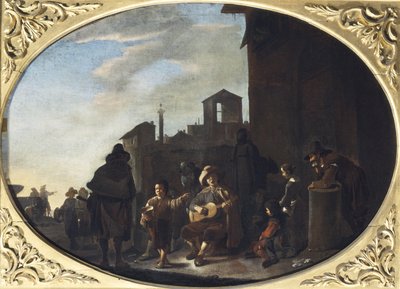 The Troubadour by Johannes Lingelbach