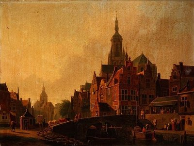 A Dutch Town Scene by Johannes Rutten
