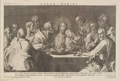 The Last Supper by Johannes Sadeler I