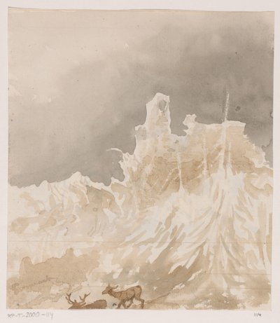 Ruins in the Ardennes by Johannes Tavenraat (signed by artist)