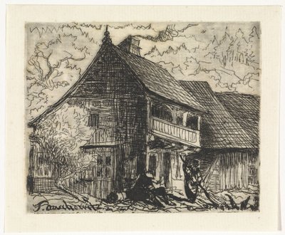 House in Auschwitz in Bohemia by Johannes Tavenraat