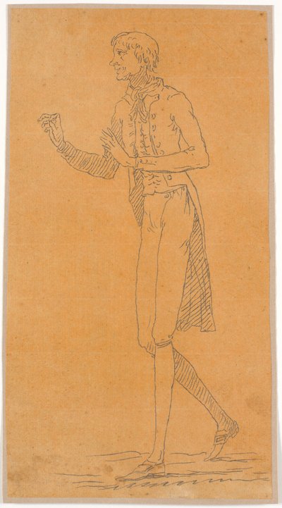 Portrait of Abildgaard? Chalk by Johannes Wiedewelt