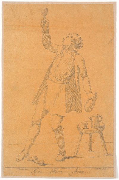 Portrait of Jens Juel? Chalk by Johannes Wiedewelt