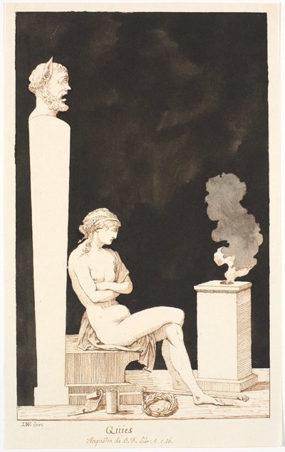 Quies / Augustine from C.D. Book: 4.c.16 by Johannes Wiedewelt