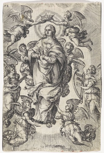 Assumption of Mary by Johannes Wierix