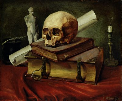 Vanitas, Still Life, 1842 by Johannes Wimmel