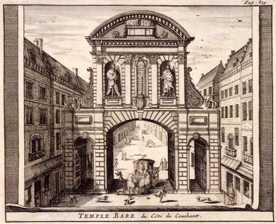 Temple Bar, London, c1700 by Johannes de Ram