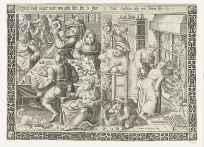 The Fat Kitchen by Johannes of Lucas van Doetechum