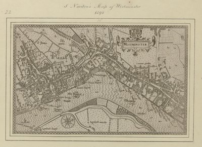 A plan of Westminster by John (after) Norden