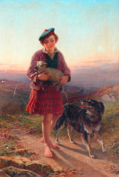 The Strayed Lamb, 1863 by John Adam P. Houston