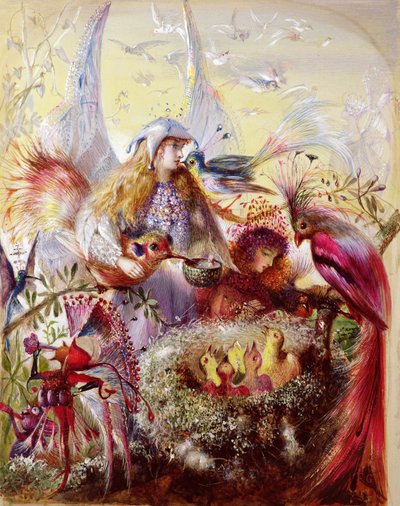 Fairies with Birds by John Anster Fitzgerald