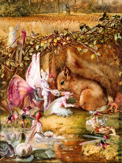 The Wounded Squirrel by John Anster Fitzgerald