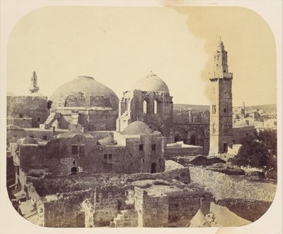 Dome of the Holy Sepulchre, Jerusalem, 1860s by John Anthony