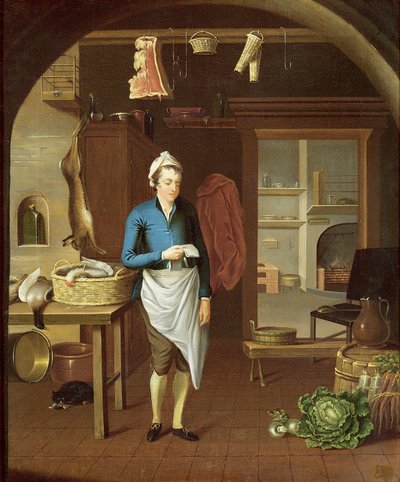 Kitchen Scene by John Atkinson