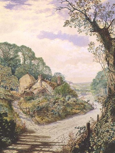 A Summer Noon, old farmstead, Wharfedale by John Atkinson Grimshaw