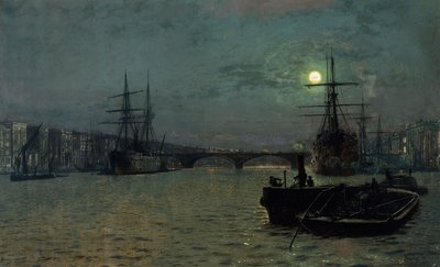 London Bridge - Half Tide by John Atkinson Grimshaw