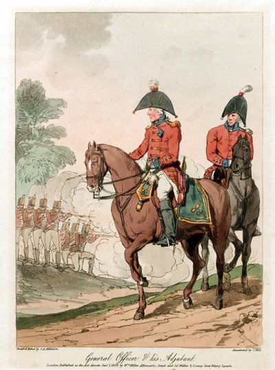 General Officer and his Adjutant by John Augustus (after) Atkinson