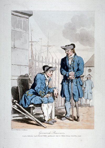 Greenwich Pensioners by John Augustus Atkinson