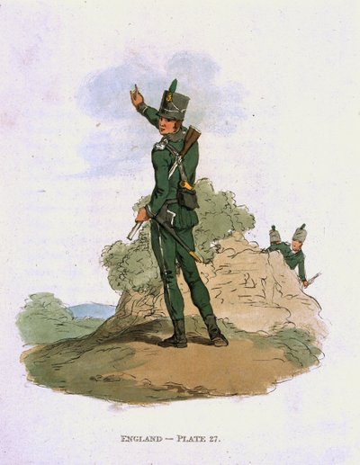 Riflemen, circa 1813 by John Augustus Atkinson