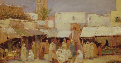Market Place, Tangiers by John Bagnold Burgess