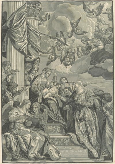 Mystic Marriage of Saint Catherine by John Baptist Jackson