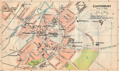 Canterbury, 20th Century by John Bartholomew