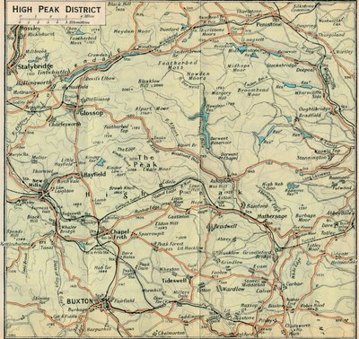 High Peak District by John Bartholomew
