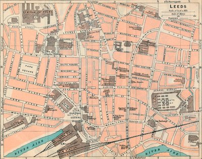 Leeds, 20th Century by John Bartholomew