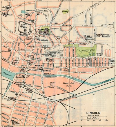 Lincoln, 20th Century by John Bartholomew