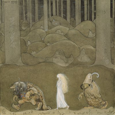 The Princess and the Trolls by John Bauer