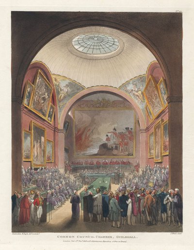Common Council Chamber, Guildhall, November 1 by John Bluck