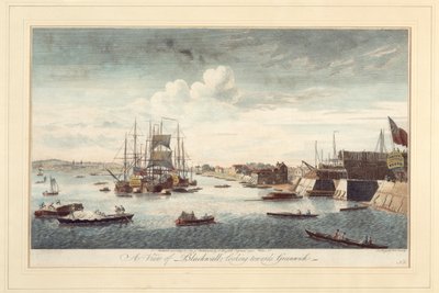 A View of Blackwall Looking Towards Greenwich by John Boydell